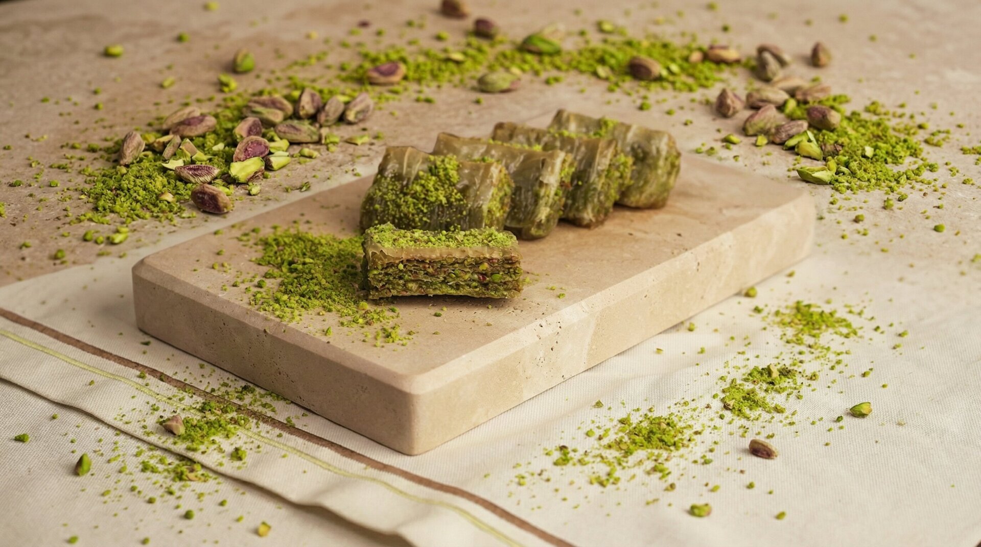Fıstıklı Gofret Baklava - 1