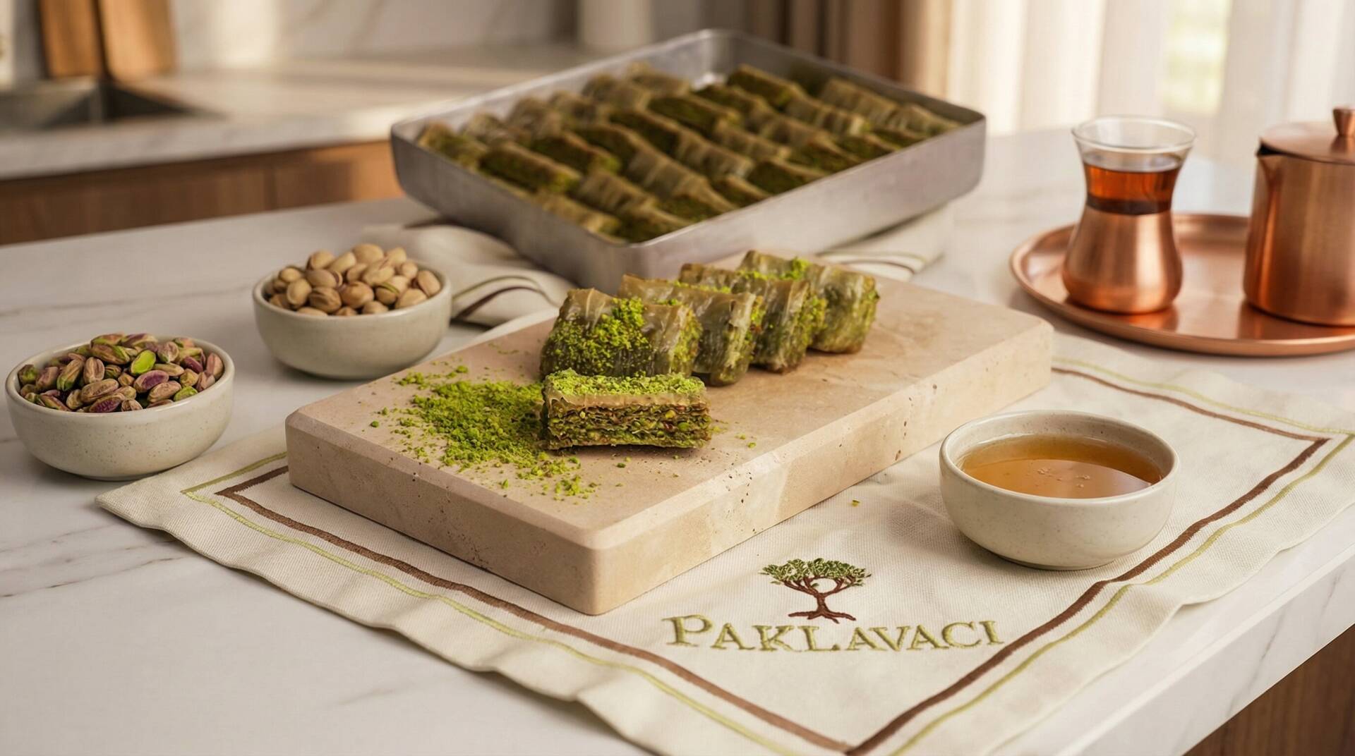 Fıstıklı Gofret Baklava - 2
